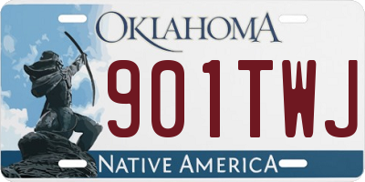 OK license plate 901TWJ