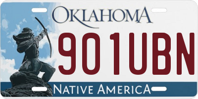 OK license plate 901UBN