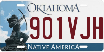 OK license plate 901VJH