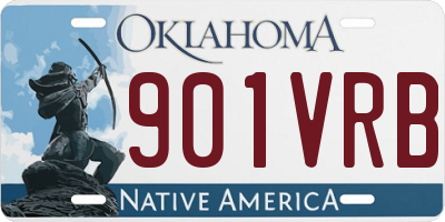 OK license plate 901VRB