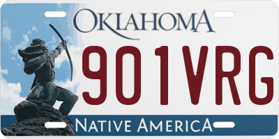 OK license plate 901VRG