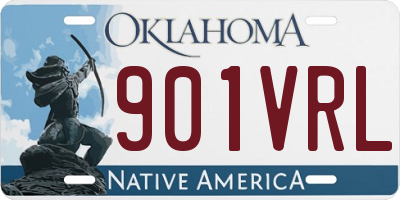 OK license plate 901VRL