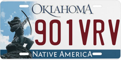 OK license plate 901VRV