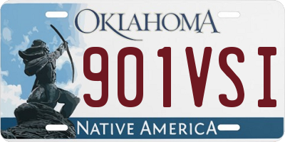 OK license plate 901VSI