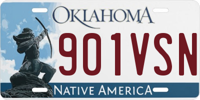 OK license plate 901VSN