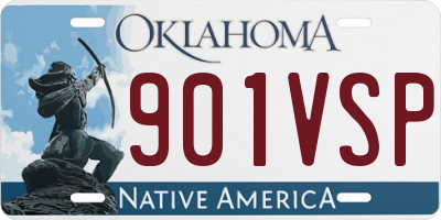 OK license plate 901VSP