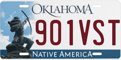 OK license plate 901VST