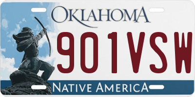 OK license plate 901VSW