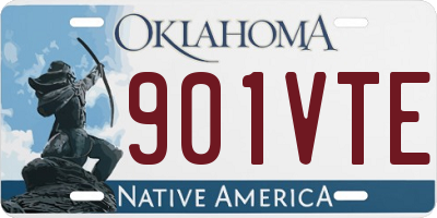 OK license plate 901VTE
