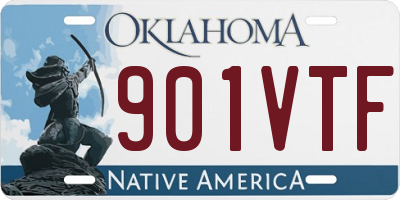 OK license plate 901VTF