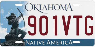 OK license plate 901VTG