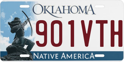 OK license plate 901VTH