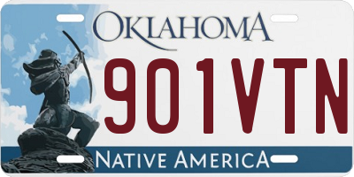 OK license plate 901VTN