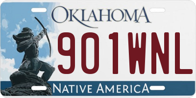 OK license plate 901WNL