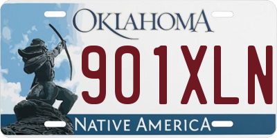 OK license plate 901XLN