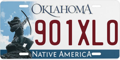 OK license plate 901XLO