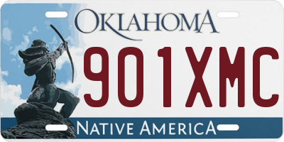 OK license plate 901XMC