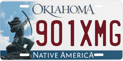 OK license plate 901XMG