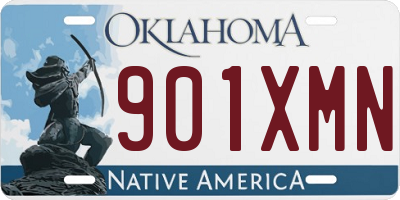 OK license plate 901XMN