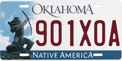 OK license plate 901XOA