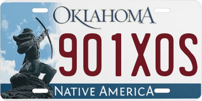 OK license plate 901XOS