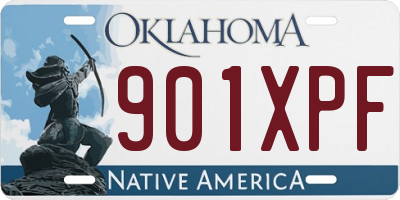 OK license plate 901XPF