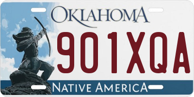 OK license plate 901XQA