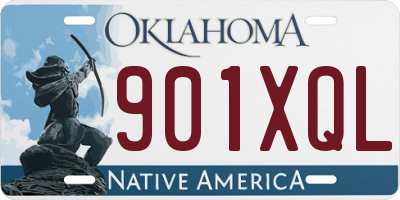 OK license plate 901XQL