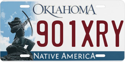 OK license plate 901XRY