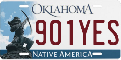 OK license plate 901YES
