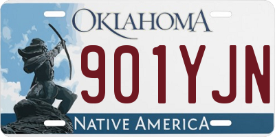 OK license plate 901YJN