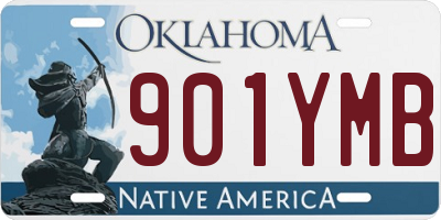 OK license plate 901YMB