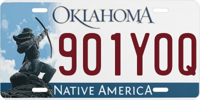 OK license plate 901YOQ