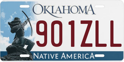 OK license plate 901ZLL