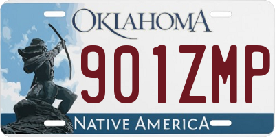 OK license plate 901ZMP