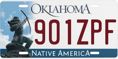 OK license plate 901ZPF