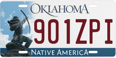 OK license plate 901ZPI