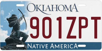 OK license plate 901ZPT