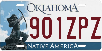 OK license plate 901ZPZ