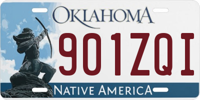 OK license plate 901ZQI