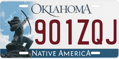 OK license plate 901ZQJ