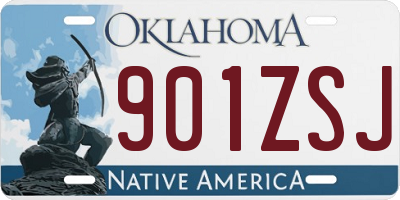 OK license plate 901ZSJ