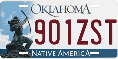 OK license plate 901ZST