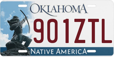 OK license plate 901ZTL