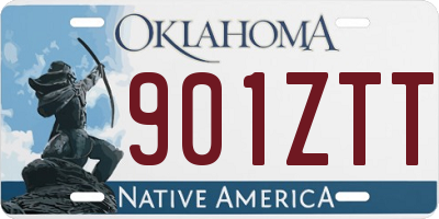 OK license plate 901ZTT