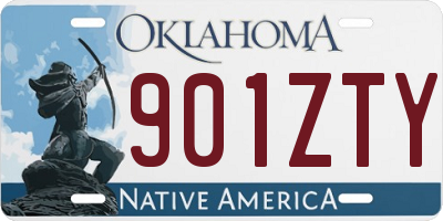 OK license plate 901ZTY