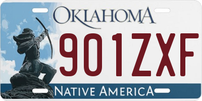 OK license plate 901ZXF