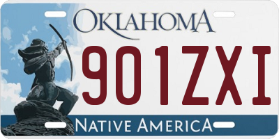 OK license plate 901ZXI