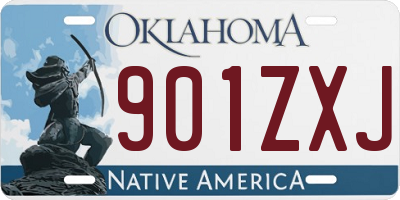 OK license plate 901ZXJ