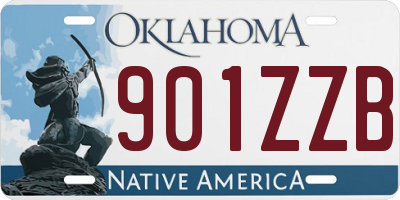 OK license plate 901ZZB